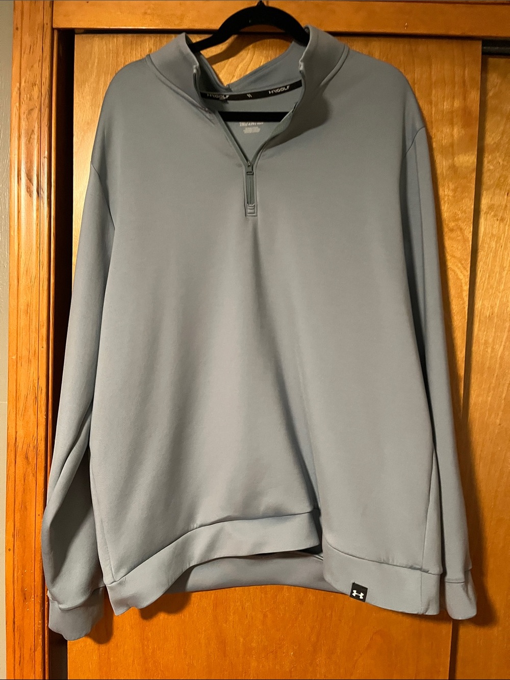 Under Armour Men’s Light Blue Quarter-Zip Pullover Teal grey 2XL